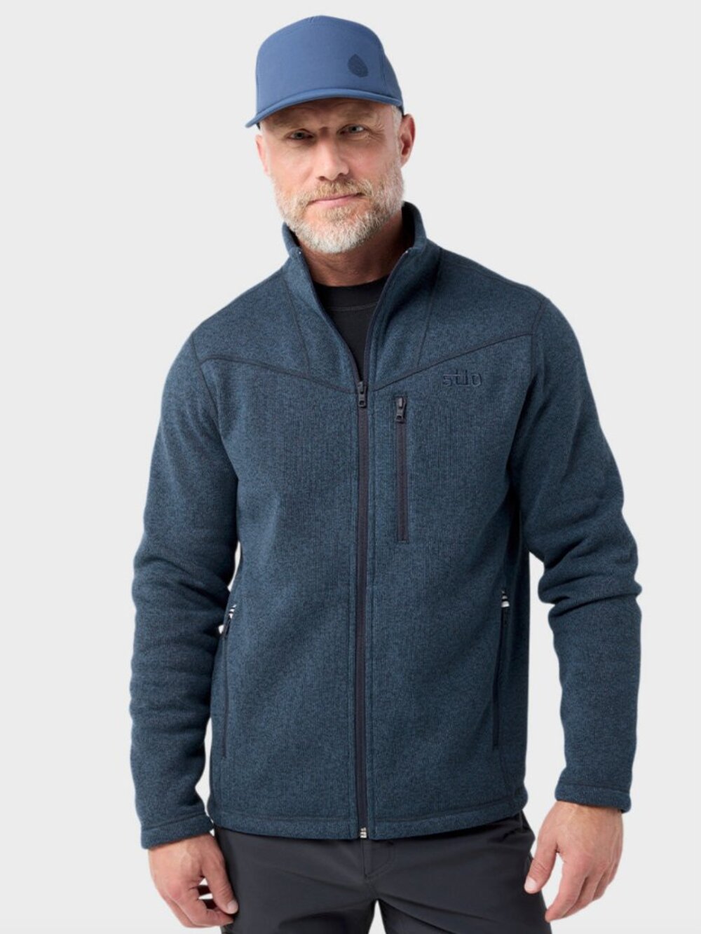 Stio Wilcox Fleece Jacket in Mountain Shadow Heather